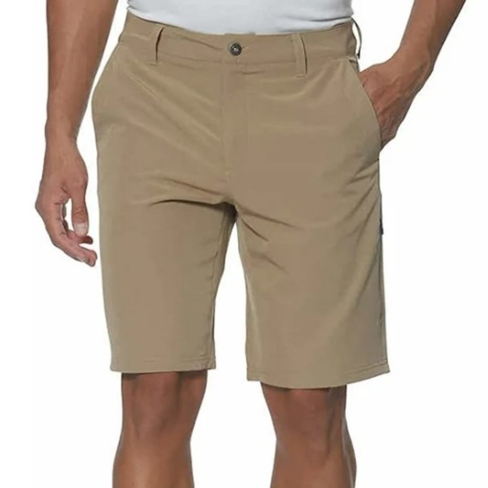 Gerry Mens Lightweight Uniform Khaki Trail Shorts 4 Way Stretch Hiking Size 40